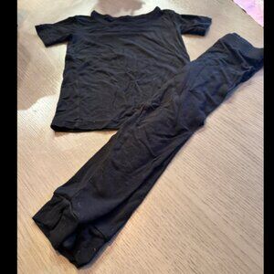 Short Sleeve Black Little Sleepies Bamboo